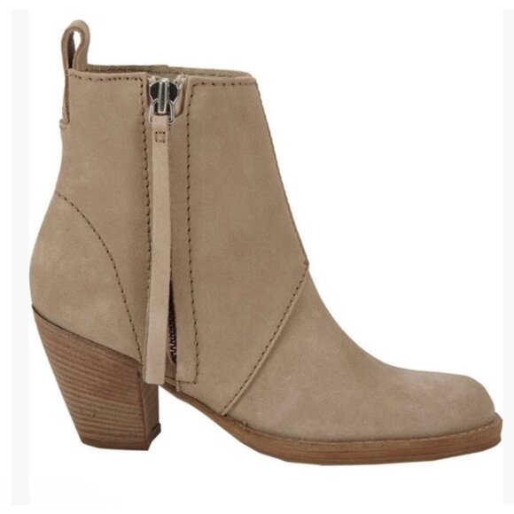 ACNE Studios Pistol Boots in Beige EU 40 $520 US 10 - Picture 12 of 12